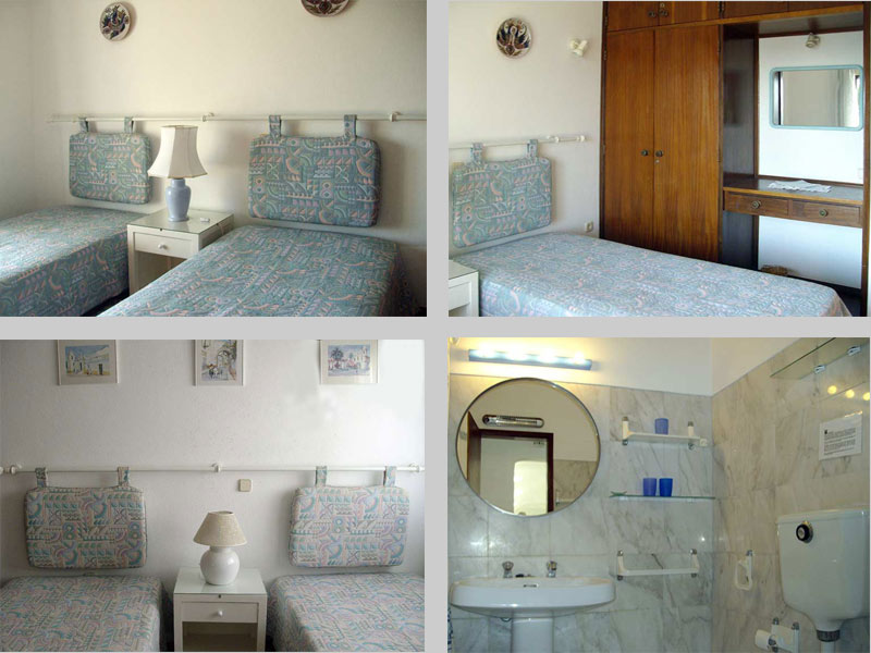 Composition Bedrooms and Bathroom Casa CLD, Townhouse Apartment in Praia da Luz, Algarve, Portugal - Composition Bedrooms and Bathroom