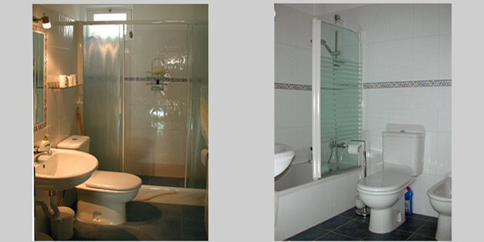 Composition Bathrooms Casa JNS, Townhouse in Luz, Algarve, Portugal - Composition Bathrooms