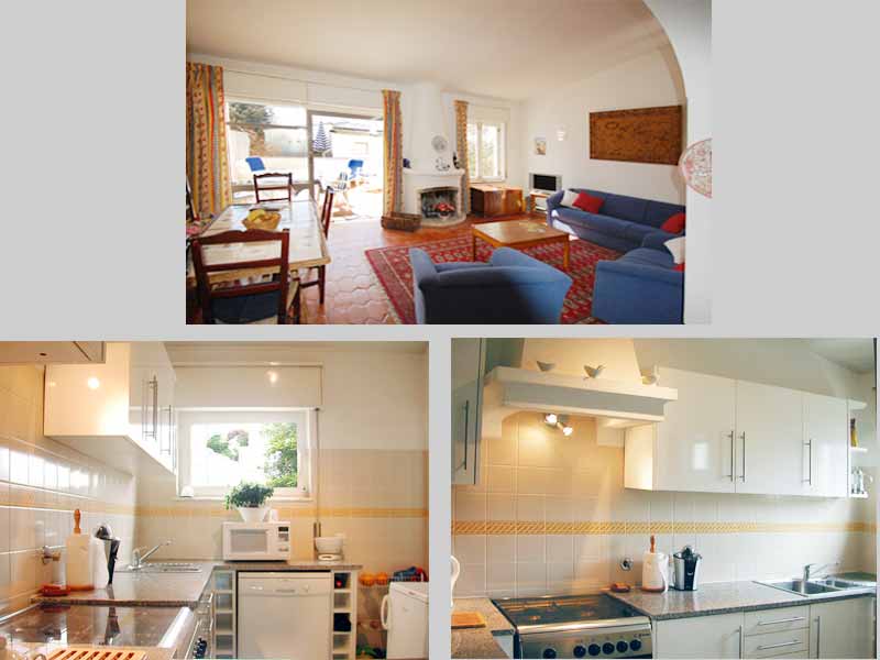 Composition Living Room and Kitchen Casa JNS, Townhouse in Luz, Algarve, Portugal - Composition Living Room and Kitchen