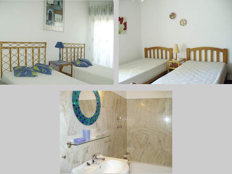 Composition Bedrooms and Bathroom Casa TRP, Townhouse in Praia da Luz, Algarve, Portugal - Composition Bedrooms and Bathroom