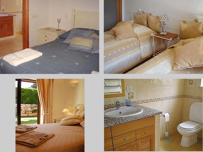 Composition bedrooms and bathrooms Villa JSB, Holiday Home in Algarve, Portugal - Composition bedrooms and bathrooms